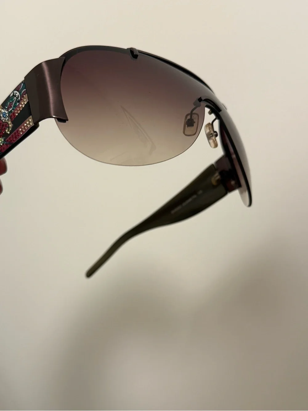 Ed Hardy Vintage Embellished Sunglasses